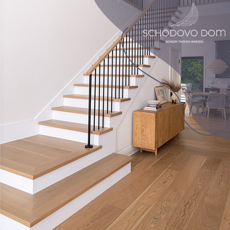 Schody dębowe na beton – solidne i stylowe