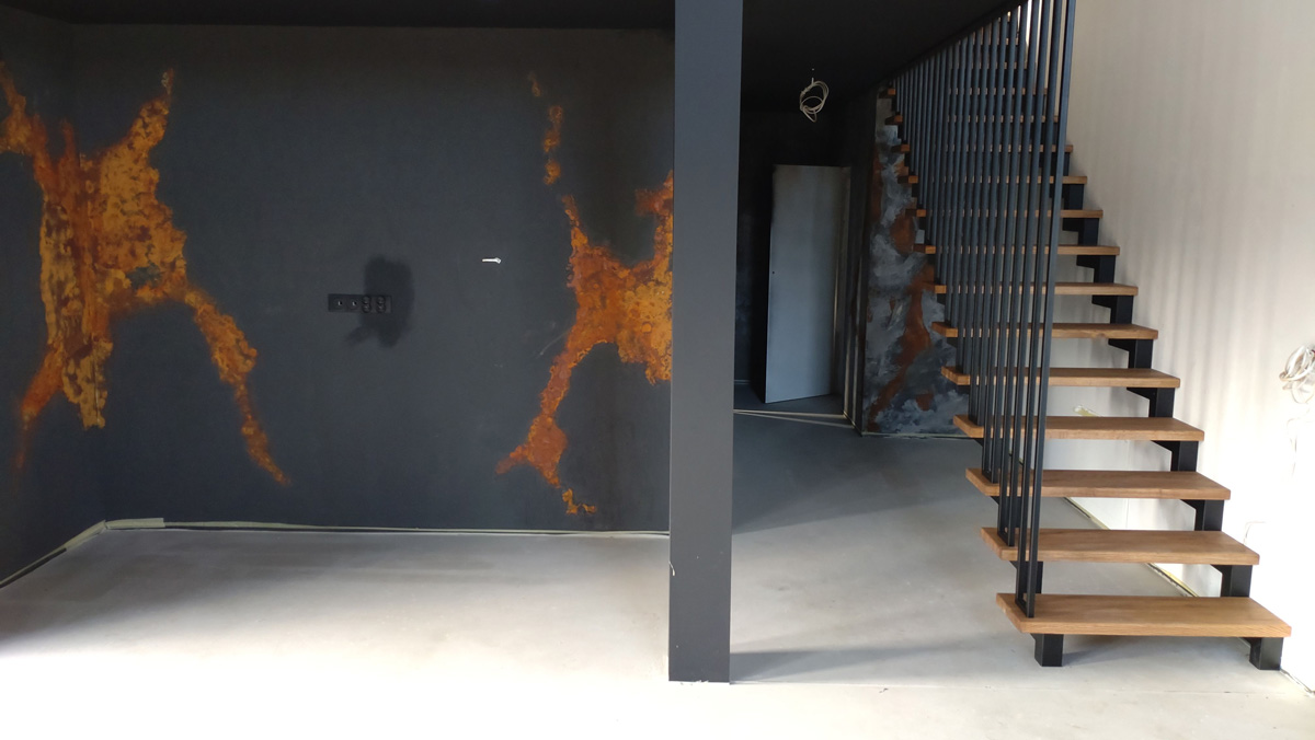 Schody samonośne dębowe Piaseczno – lokalne wykonanie